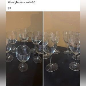 Elegant Clear Wine Glass Set